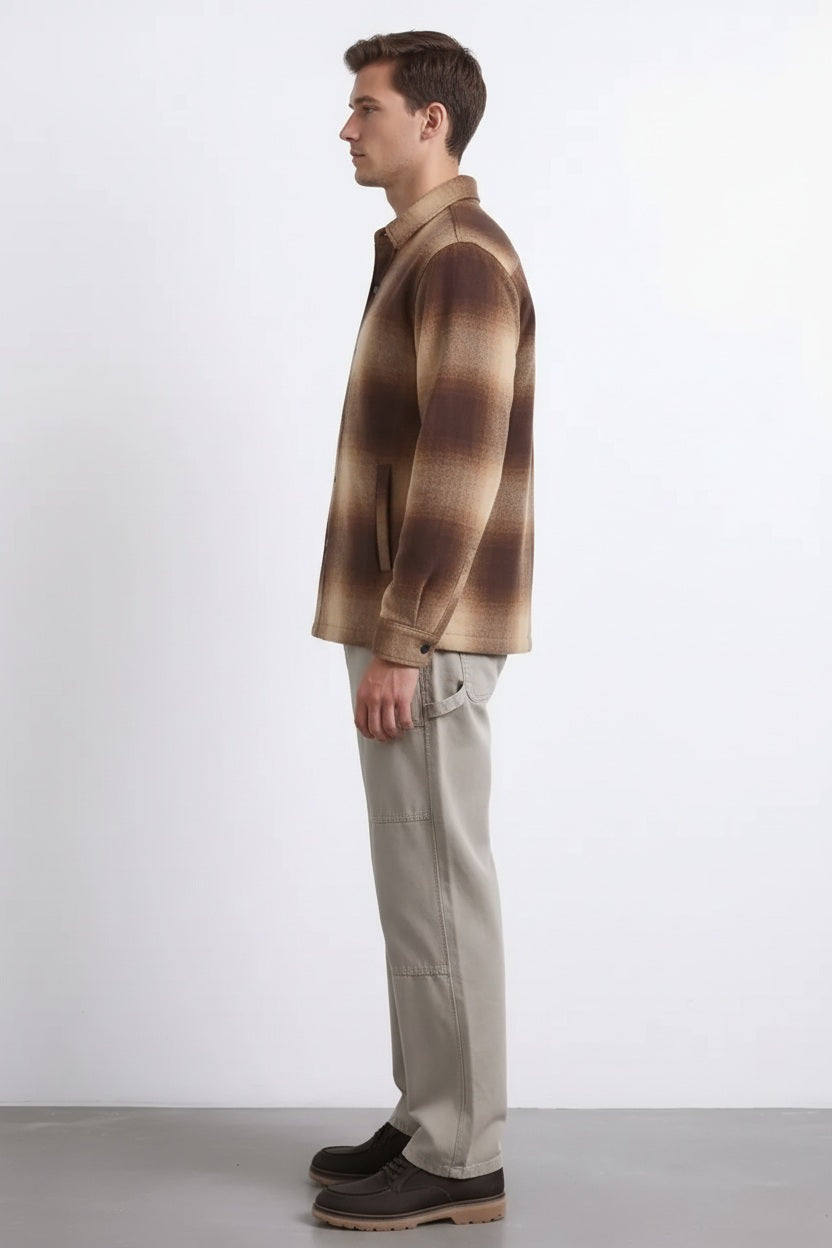 Men LongSleeved Polo Neck Shirt