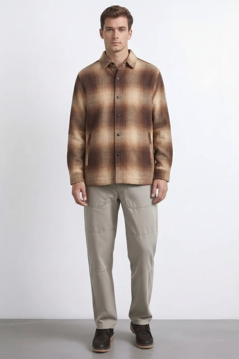 Men LongSleeved Polo Neck Shirt