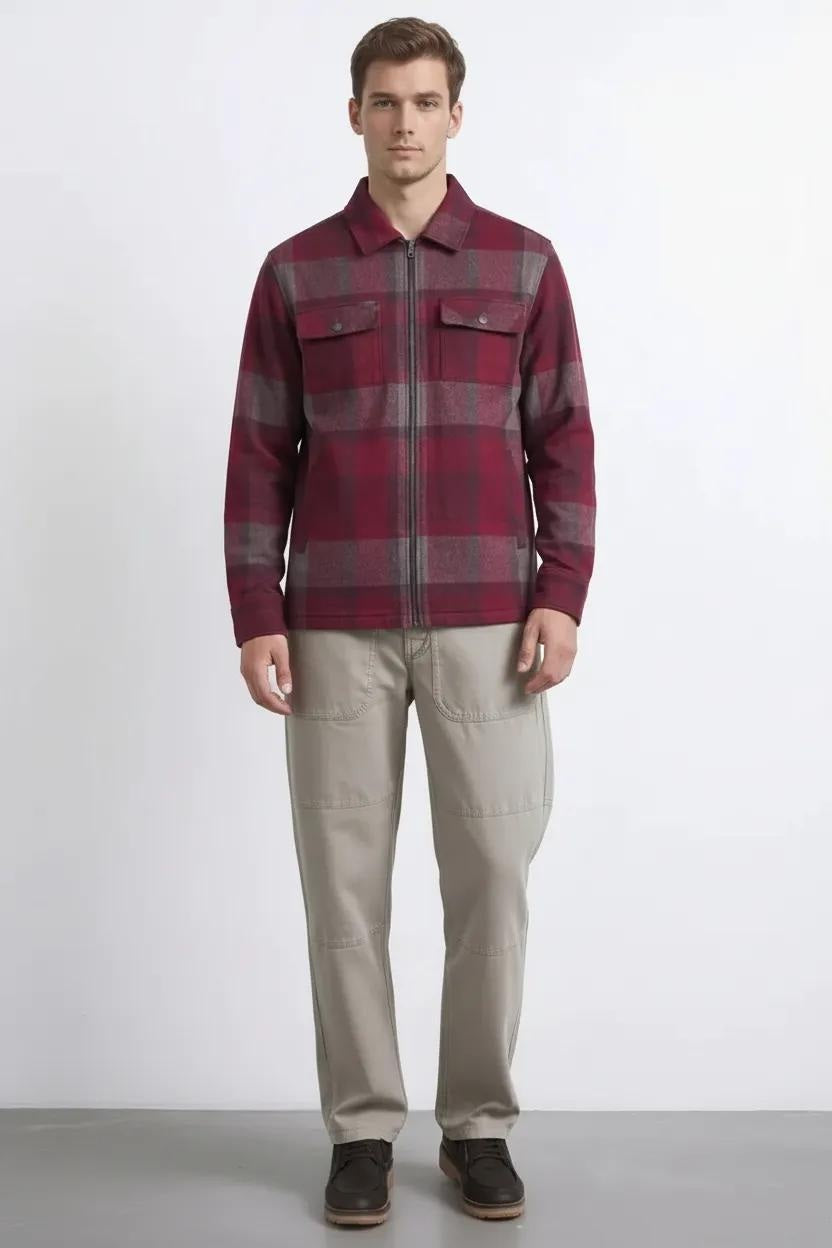 Men LongSleeved Polo Neck Shirt