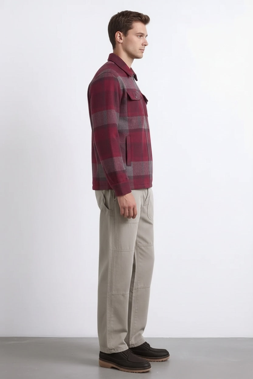 Men LongSleeved Polo Neck Shirt