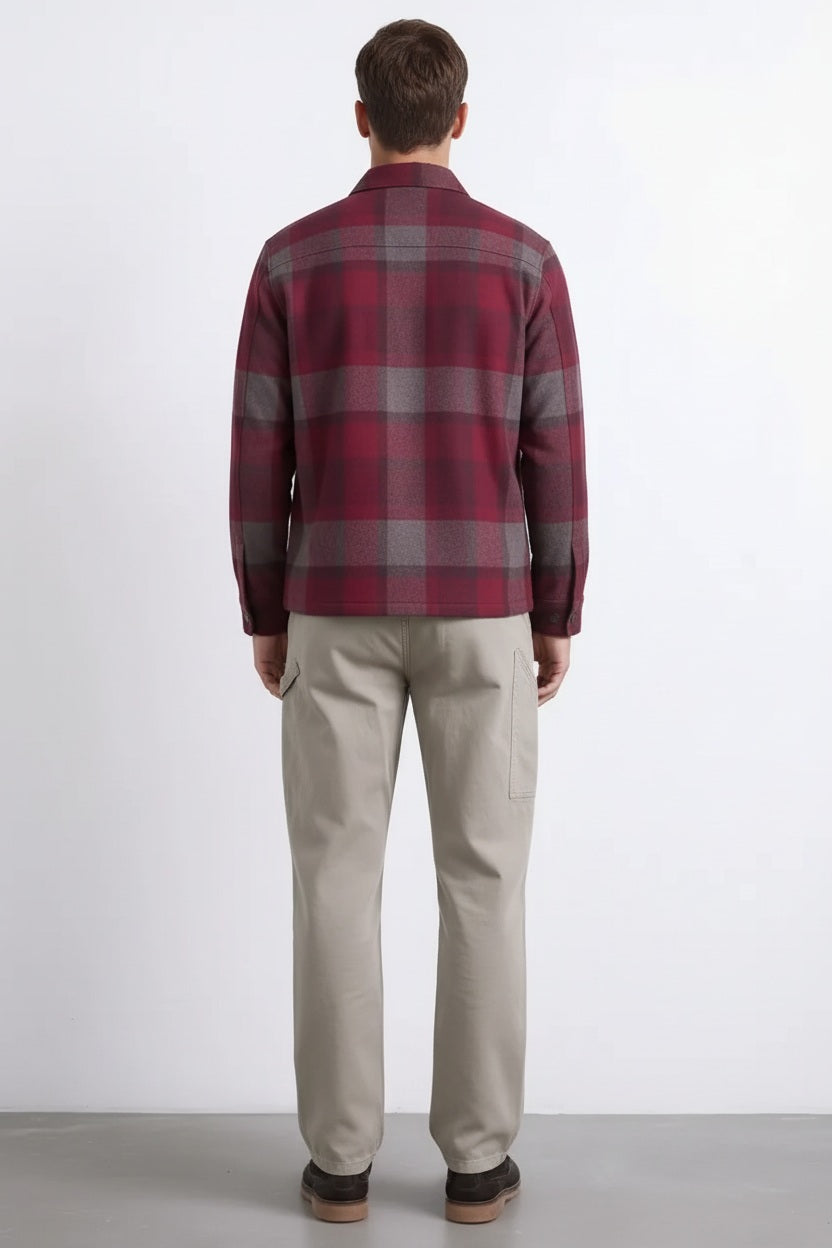 Men LongSleeved Polo Neck Shirt