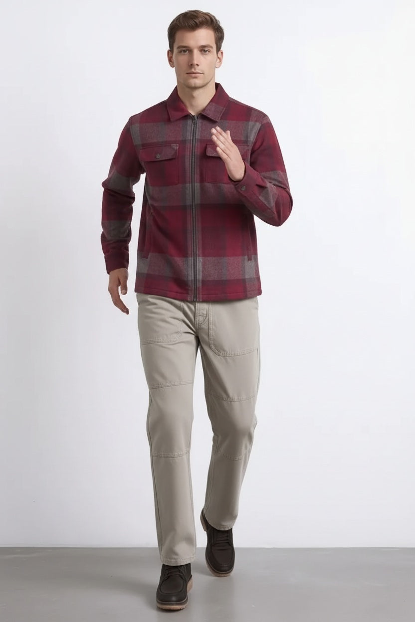 Men LongSleeved Polo Neck Shirt