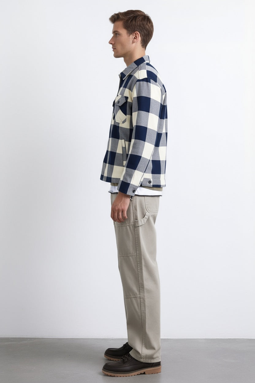 Men Buffalo Checks Checked Casual Shirt