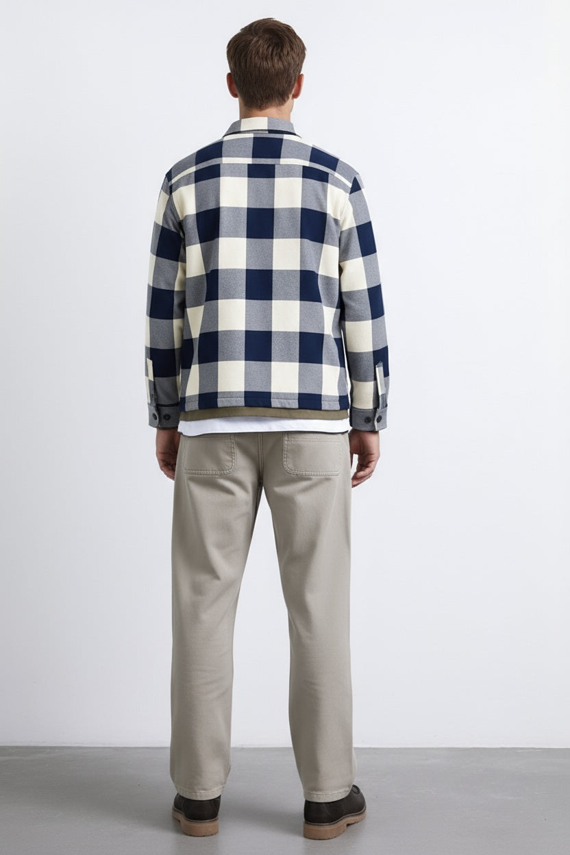 Men Buffalo Checks Checked Casual Shirt