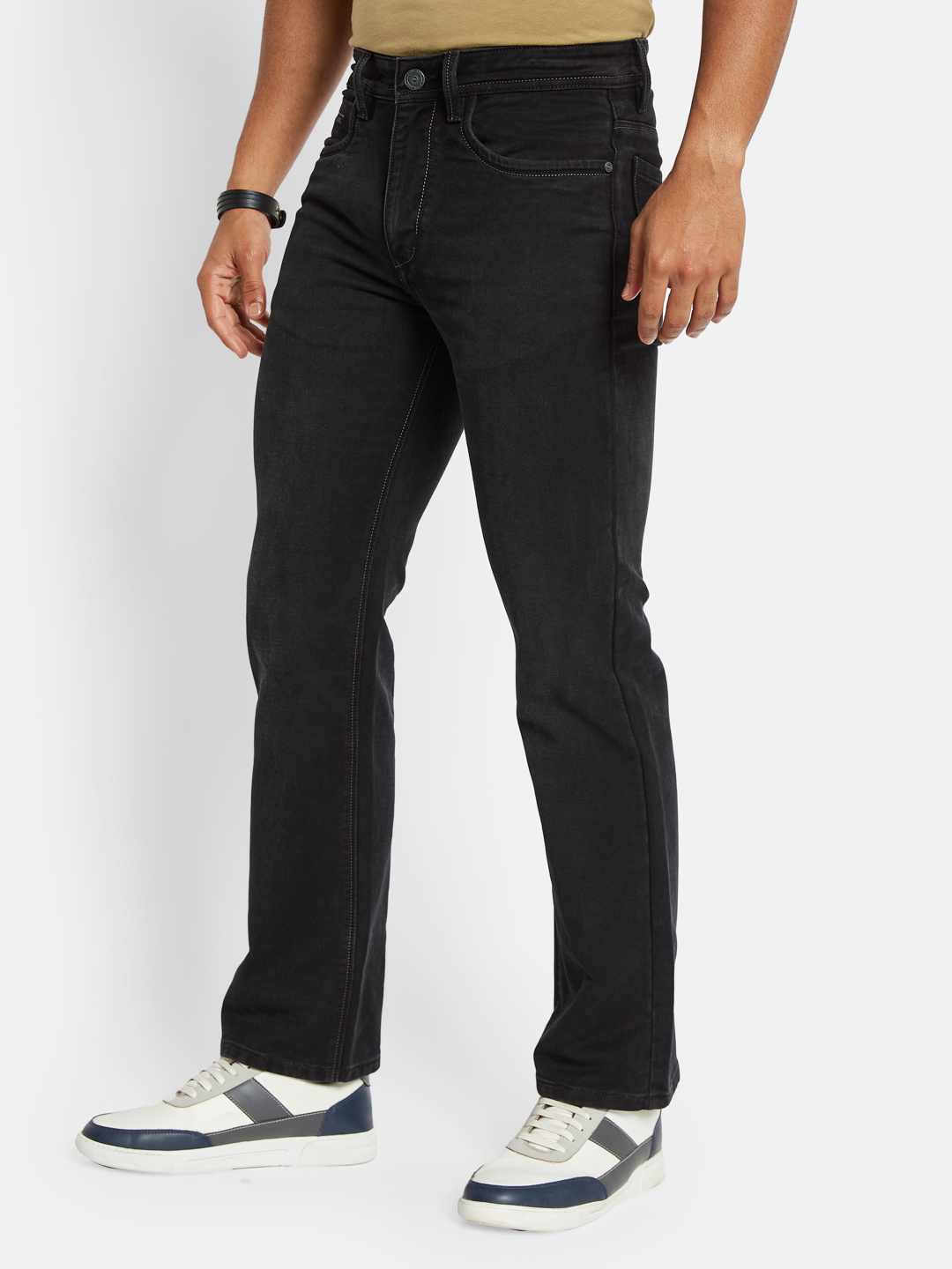 Octave Men Bootcut Stretchable Jeans