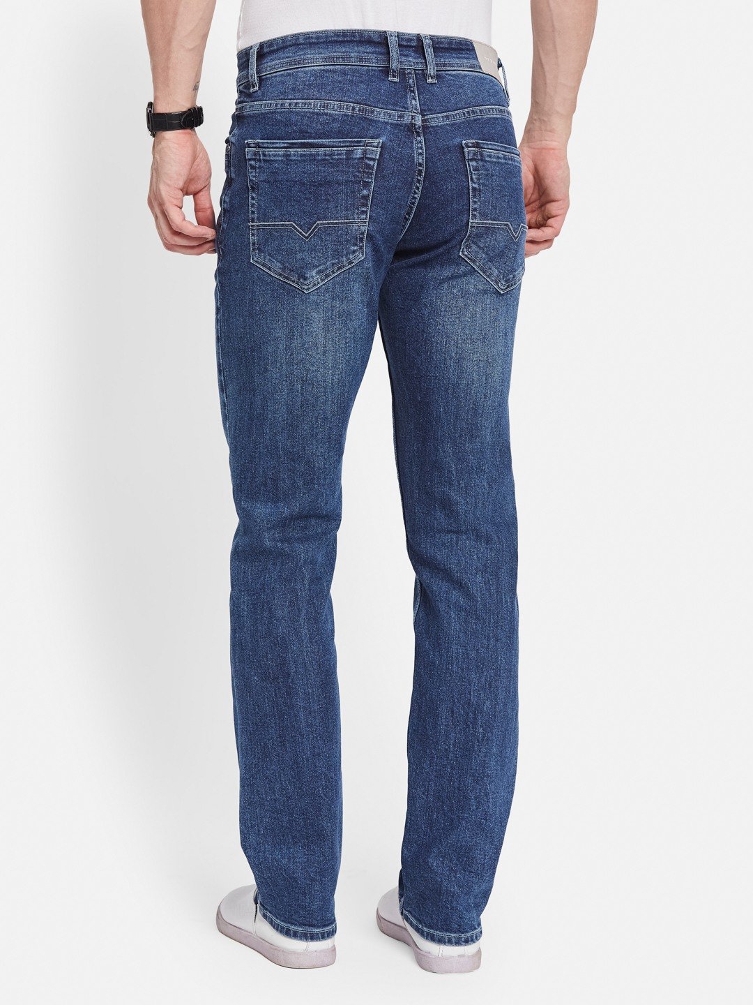 Octave Men Straight Fit Light Fade Stretchable Jeans