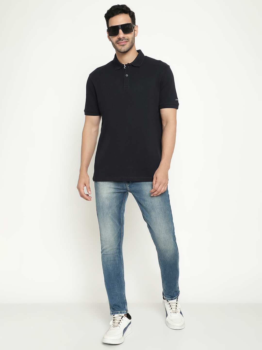 Octave Polo Collar Cotton T-Shirt