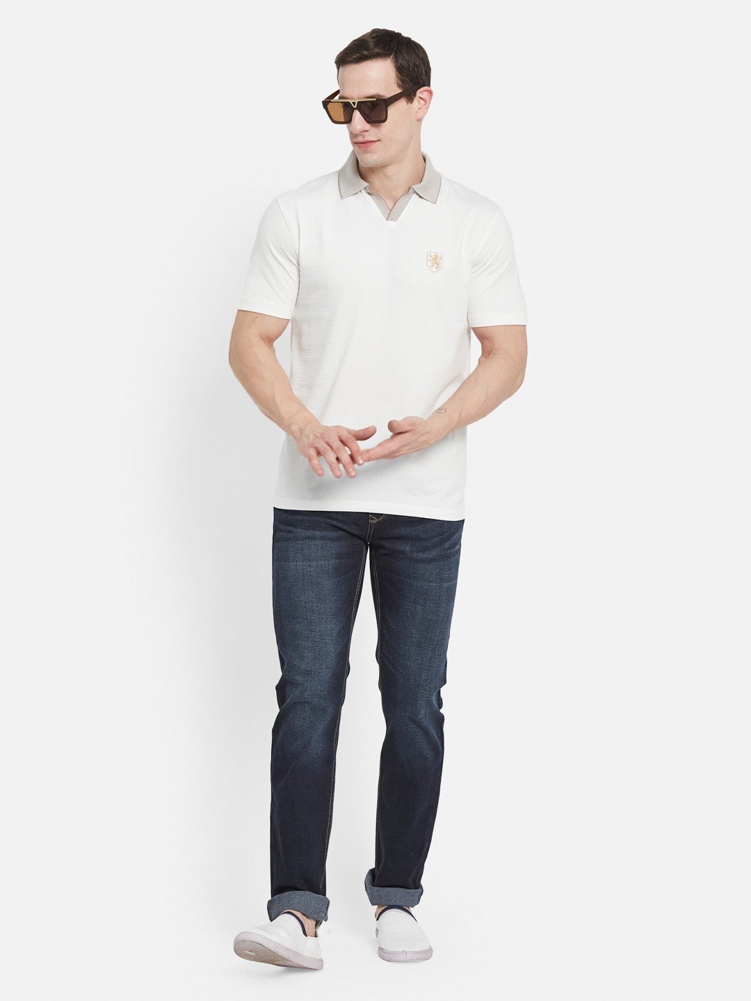 Octave Men Heavy Fade Slim Fit Stretchable Jeans