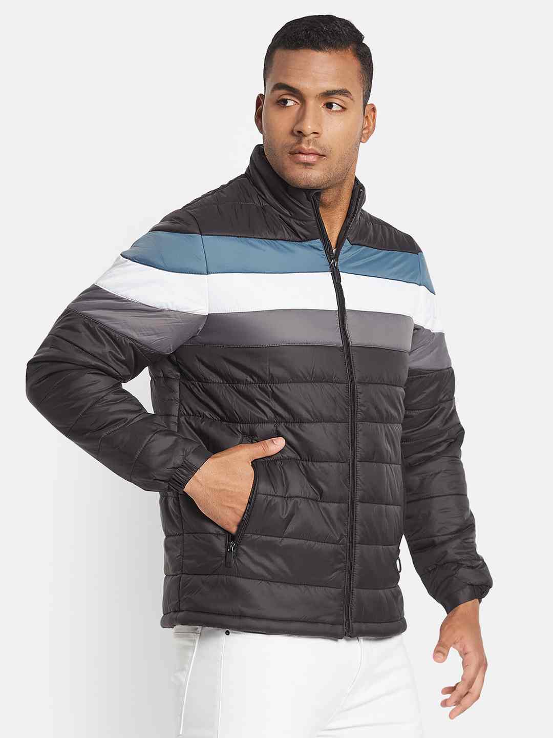 METTLE Men Colourblocked Jacket