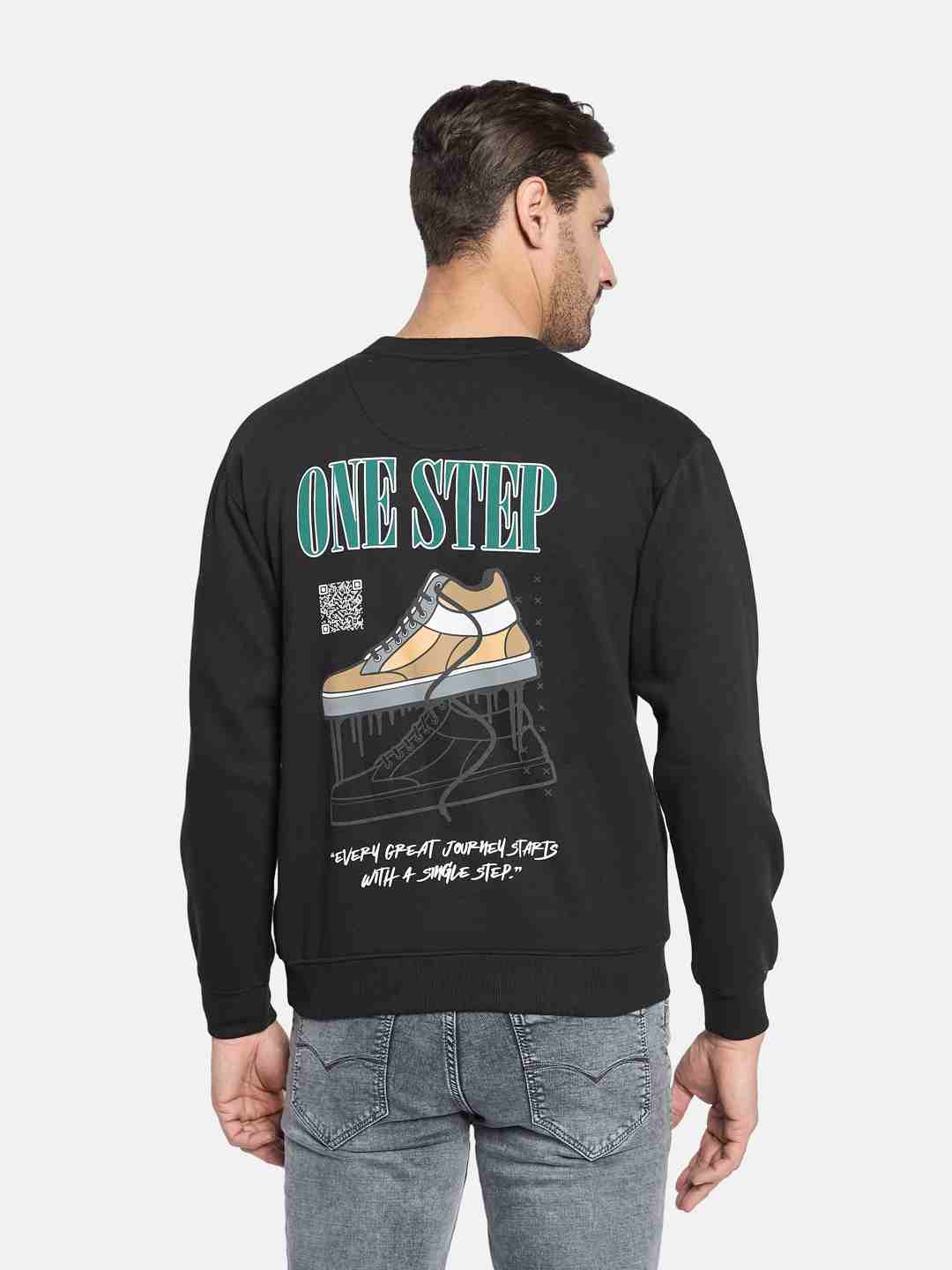Octave Men Printed Pullover Sweatshirt