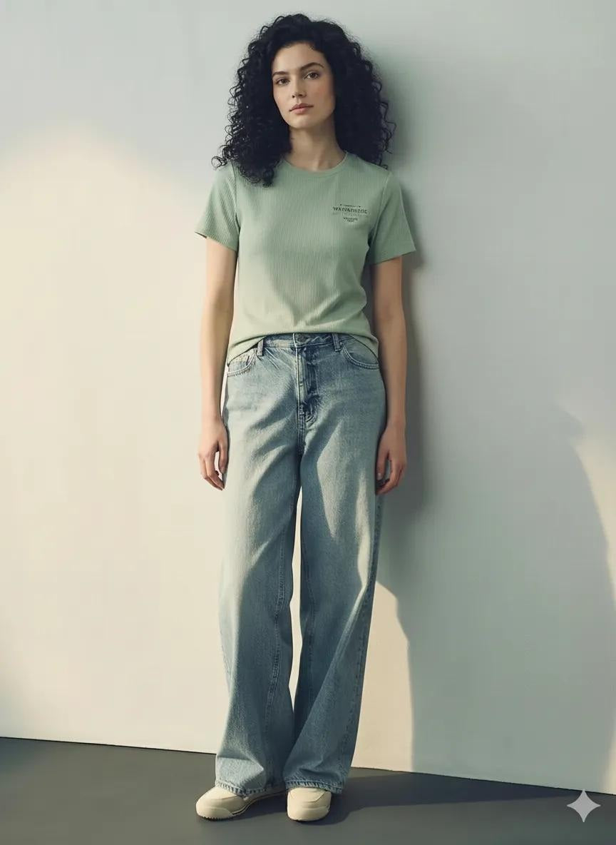 Women Typography Round Neck T-shirt