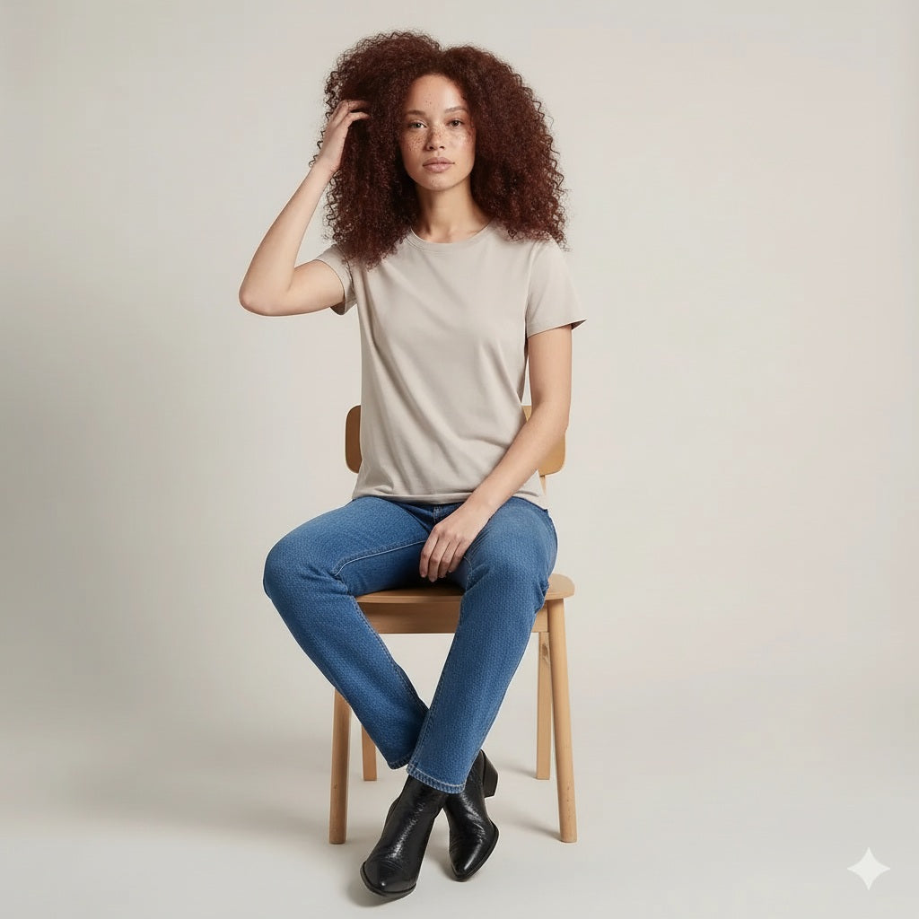 Women Typography Round Neck T-shirt