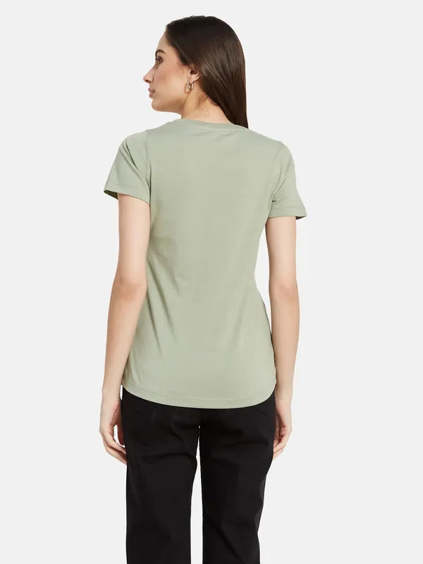 Typographic  Print T-Shirt