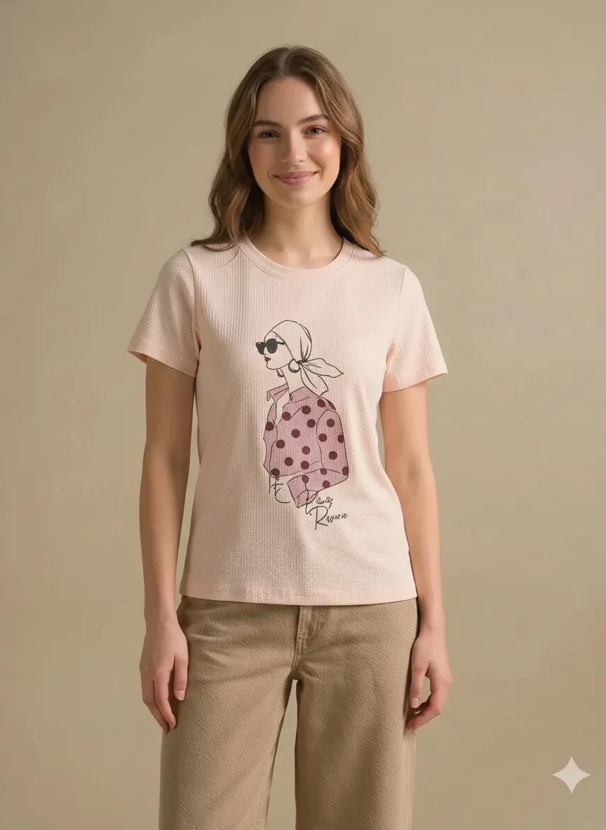 METTLE Women Printed T-shirt