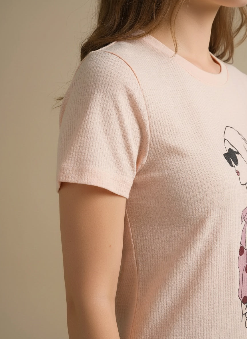 METTLE Women Printed T-shirt