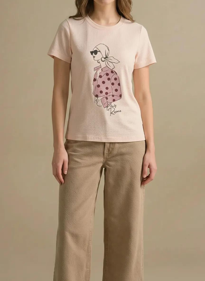 METTLE Women Printed T-shirt