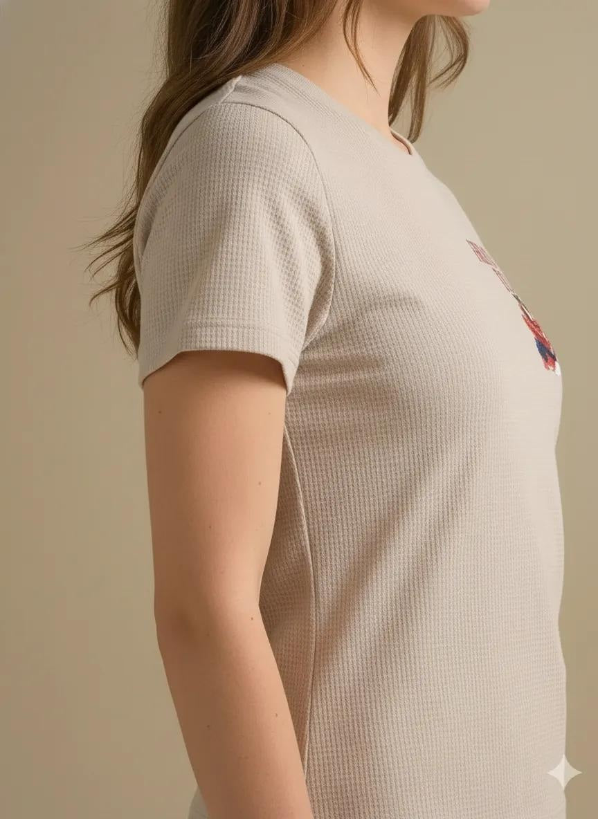 METTLE Women Printed T-shirt