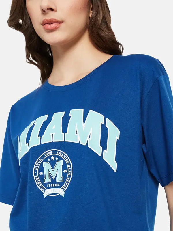 Typographic Print T-Shirt