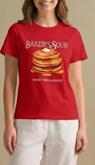 Women Brick Printed Round Neck T-Shirt