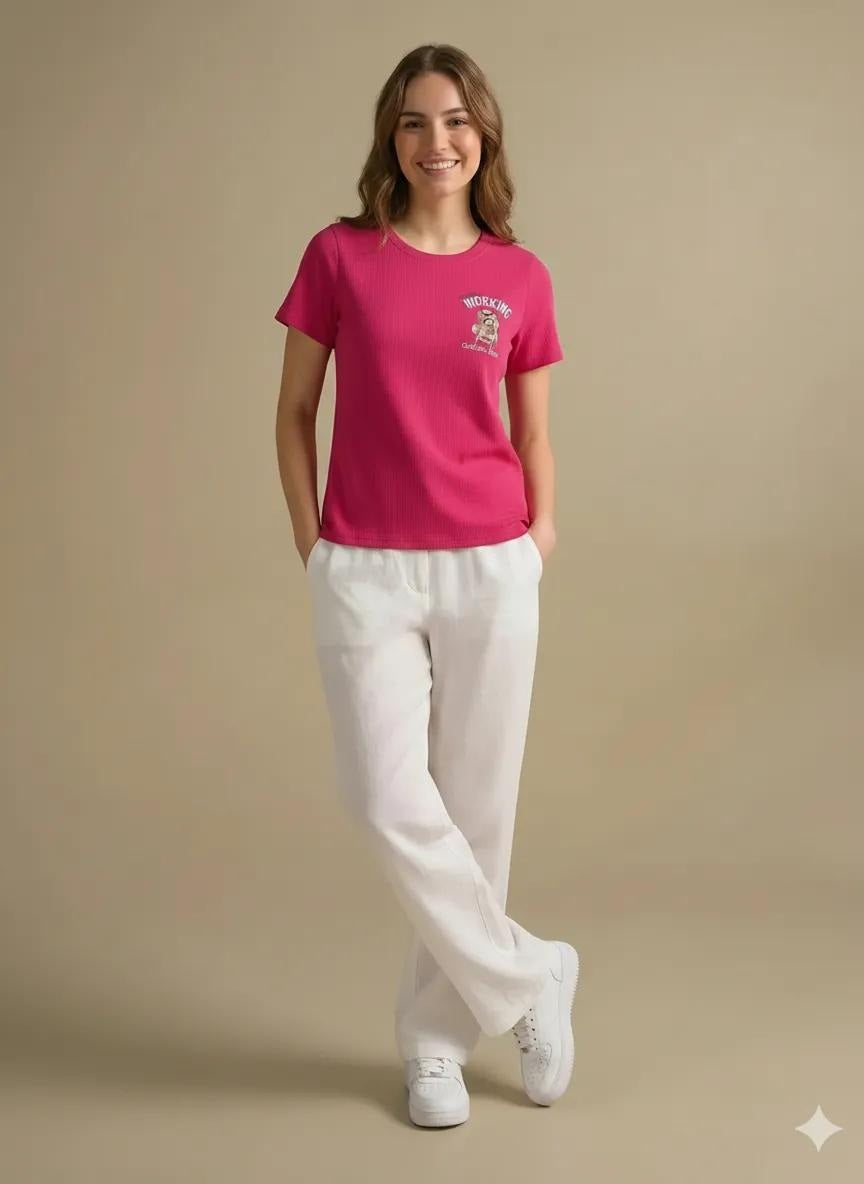 METTLE Women Printed T-shirt