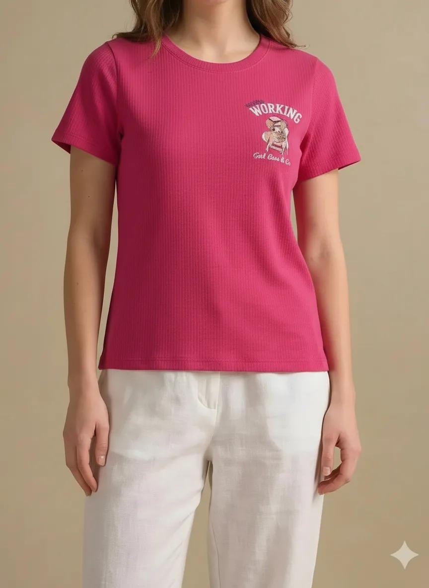 METTLE Women Printed T-shirt
