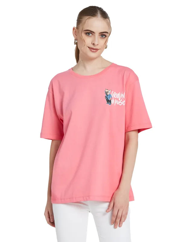 Mettle Women Typography Applique T-Shirt