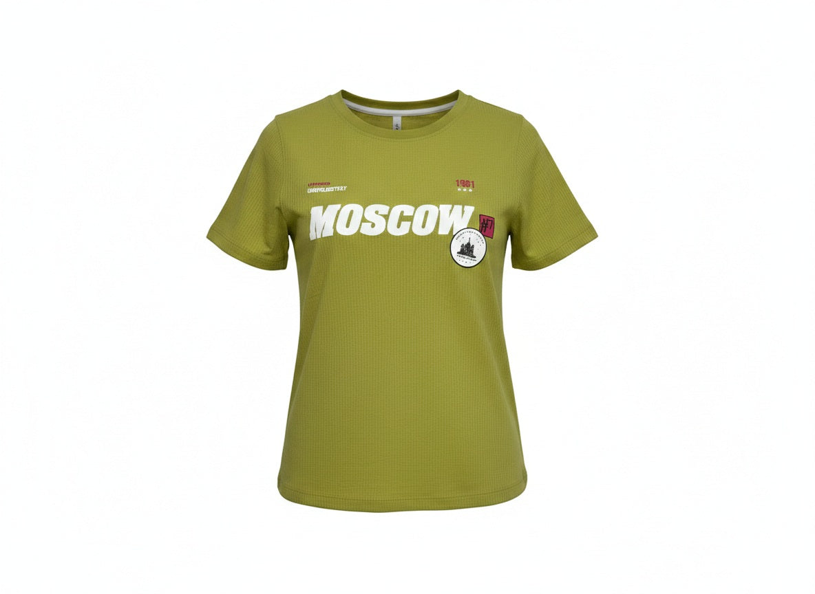 Women Typography Printed Applique T-shirt