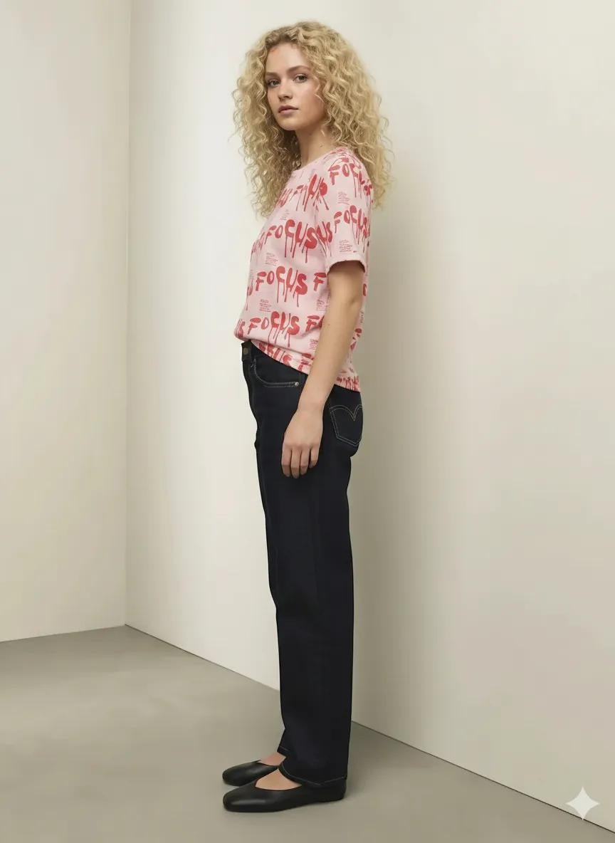 Women Typography Printed T-shirt