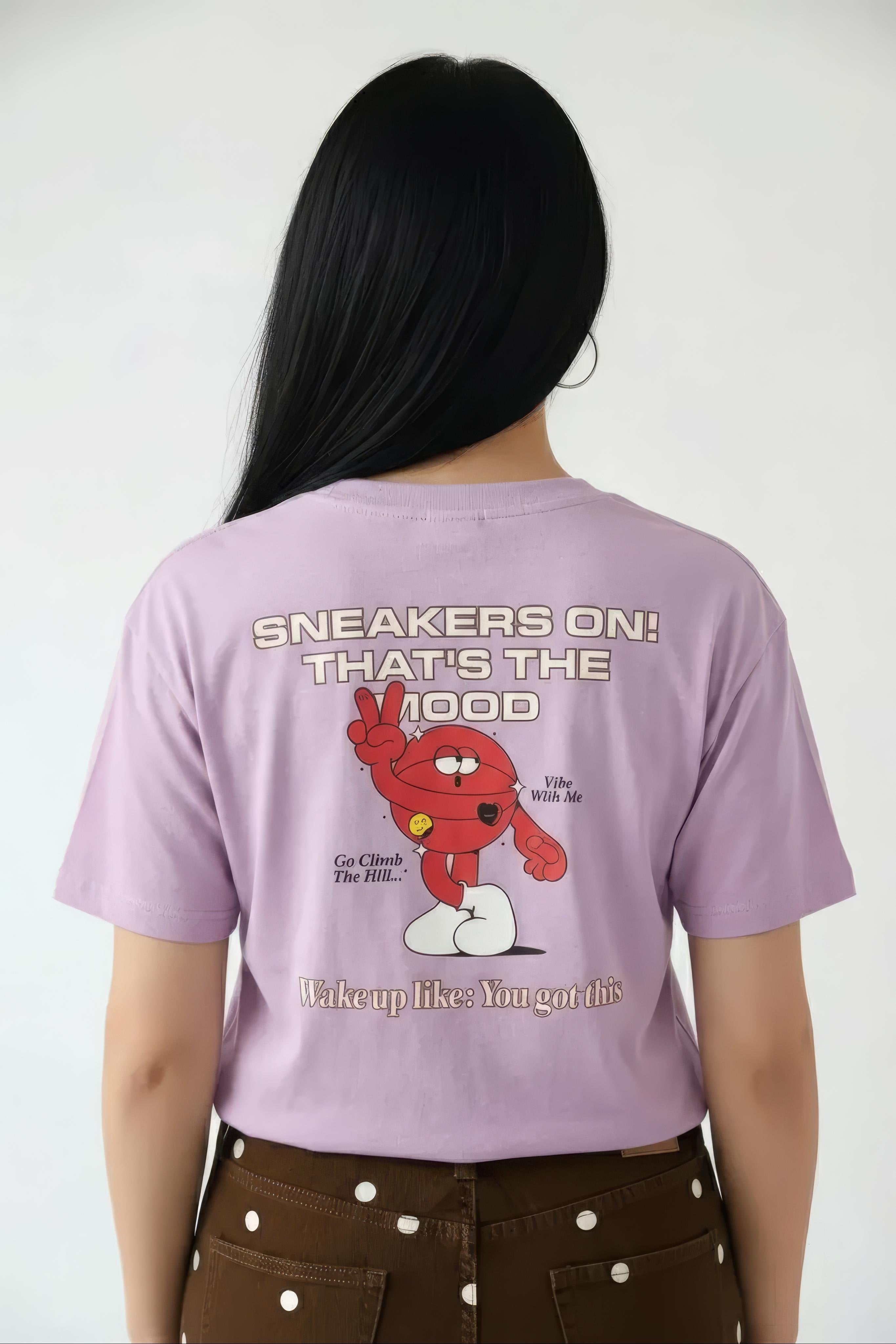 Women Printed Round Neck T-Shirt