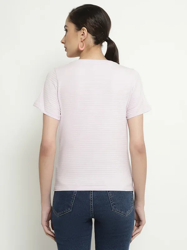 Mettle Typography Printed Round Neck Cotton T-Shirt