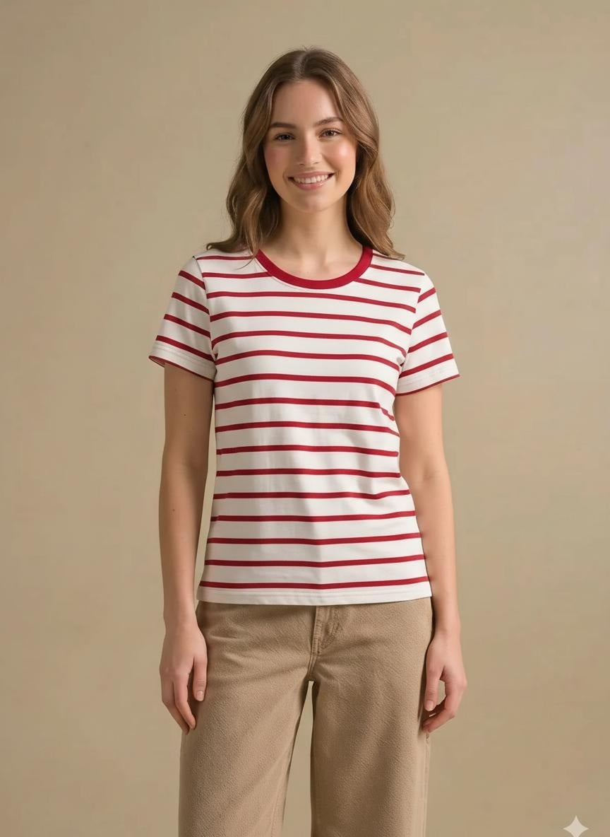 Women Striped T-shirt