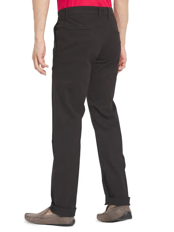Octave Men Black Chinos Cotton Trousers