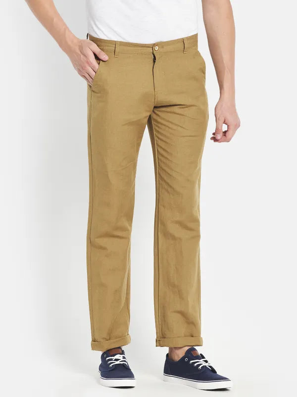 Men Khaki Trouser