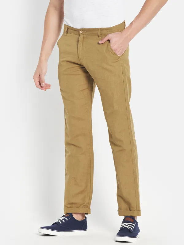 Men Khaki Trouser