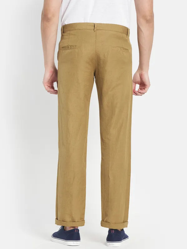 Men Khaki Trouser