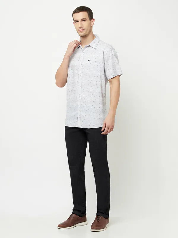 Octave Men Black Trousers