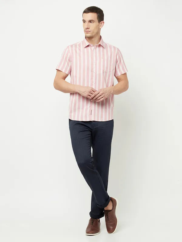 Octave Men Navy Blue Trousers