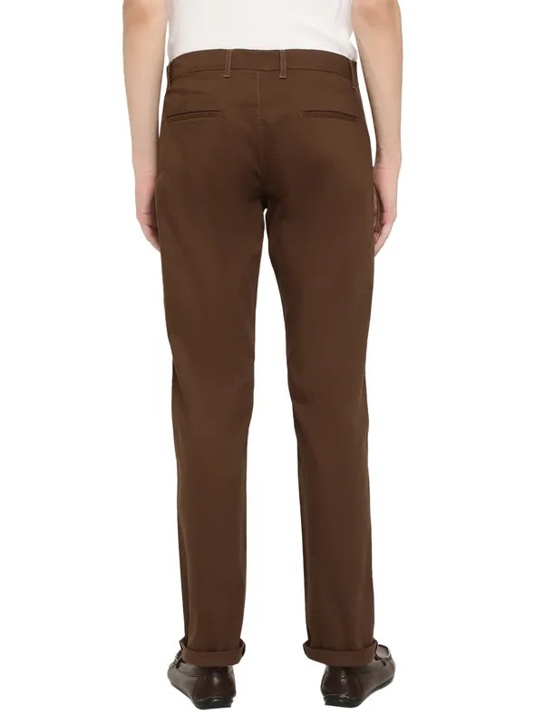Octave Men Cotton Mid-Rise Trousers