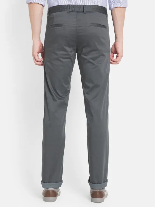 Men Grey Casual Trouser