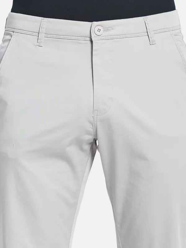 Men Grey Regular Trousers