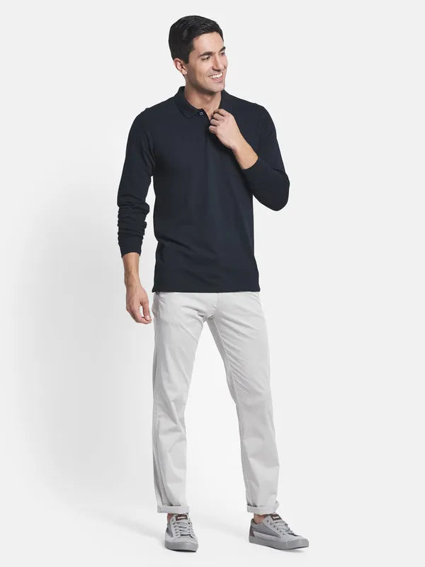 Men Grey Regular Trousers