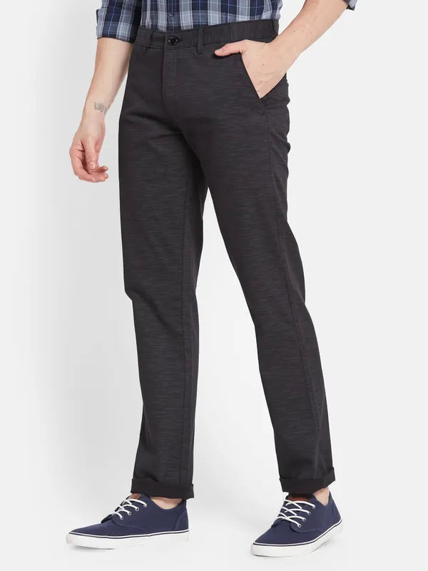 Men Black Casual Trouser
