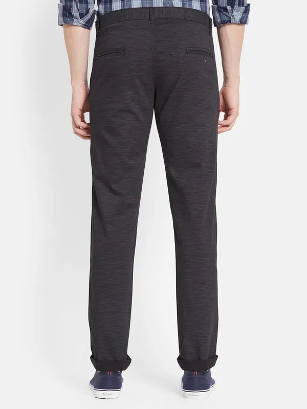 Men Black Casual Trouser