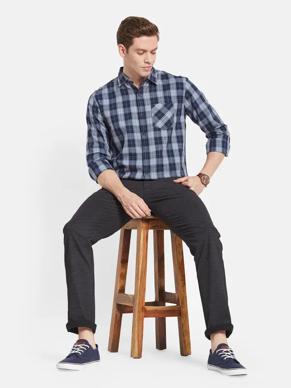 Men Black Casual Trouser