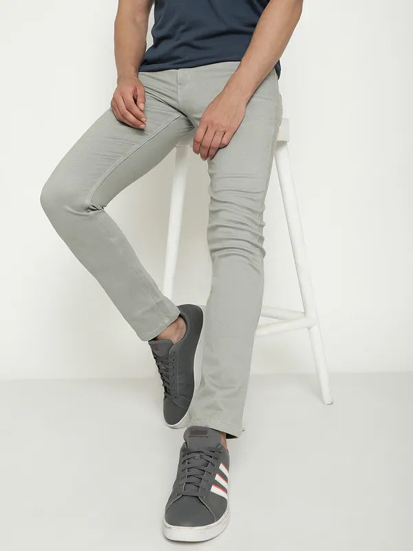 Octave Men Mid-Rise Cotton Regular Trousers