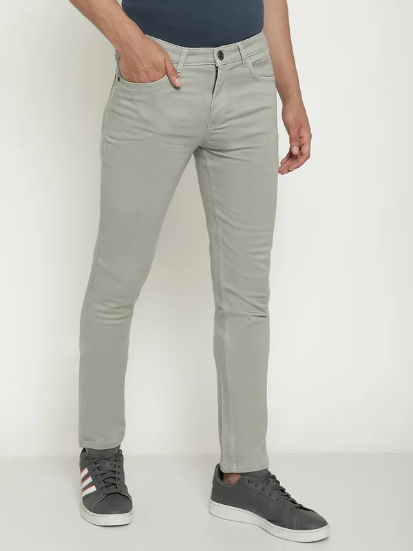 Octave Men Mid-Rise Cotton Regular Trousers