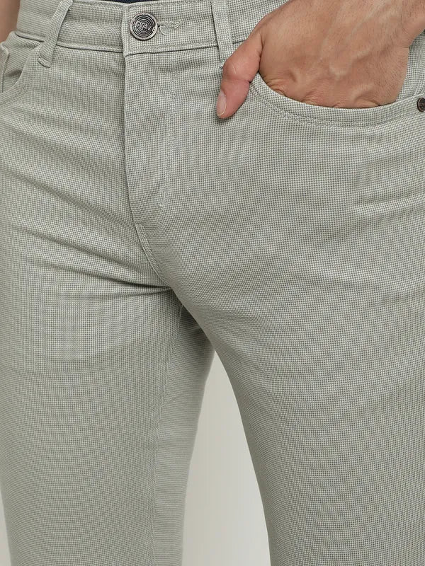 Octave Men Mid-Rise Cotton Regular Trousers