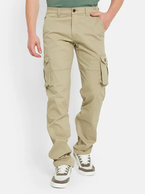 Octave Men Mid Rise Cotton Cargos
