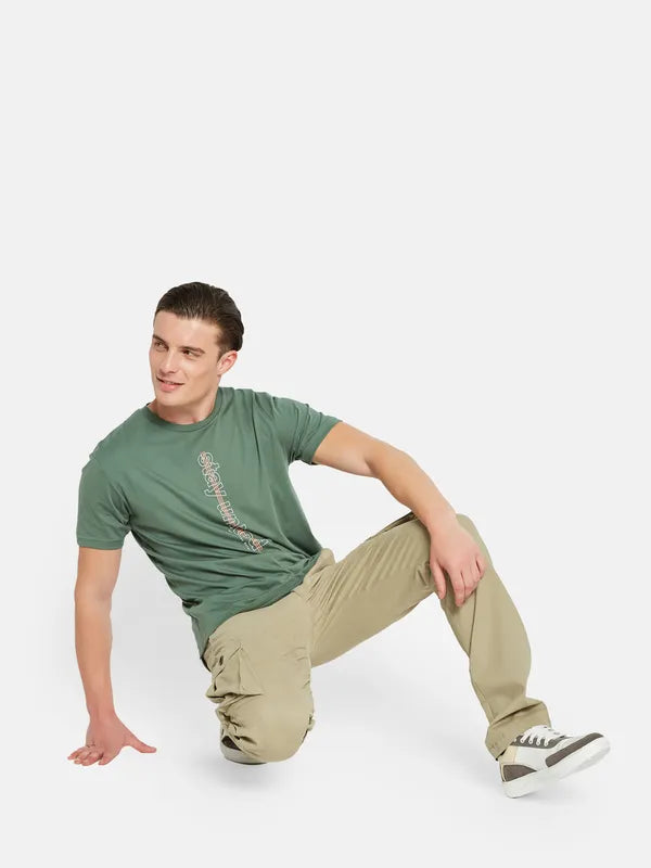 Octave Men Mid Rise Cotton Cargos