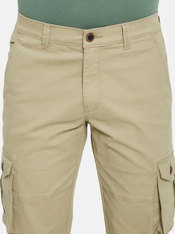 Octave Men Mid Rise Cotton Cargos